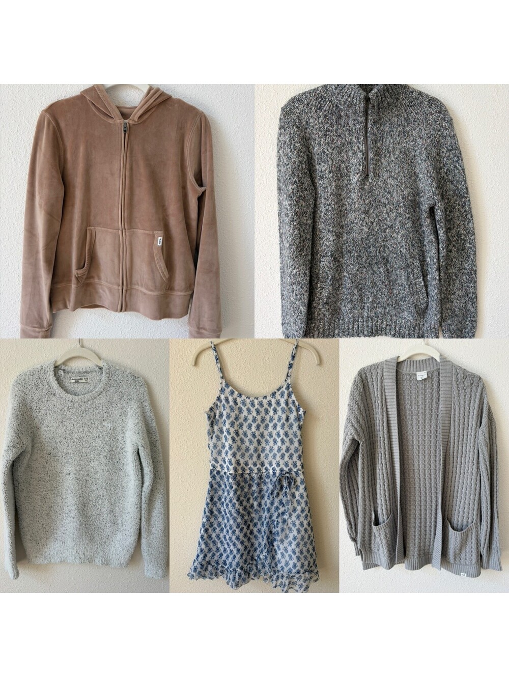 Abercrombie Kids Girls Size 15 / 16 Bundle Dress Hoodie Sweater Cardigan